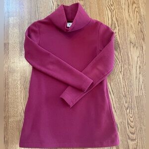 Dudley Stephens Cobble Hill turtleneck, Burgundy, XS, made in the USA, vello